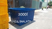 Cung cấp thùng nhựa nuôi cá 2000 lít, thùng chữ nhật 2000 lít call 0916.944.470 Ms Duyên