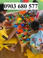 Đồ chơi bàn xếp hình lego cho khu vui chơi liên hoàn trẻ em