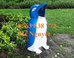 Thùng rác composite chim cánh cụt siêu đẹp siêu rẻ - lh 0963 838 772 Ms Nguyệt