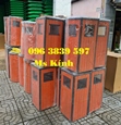 Thùng rác giả gỗ vuông, thùng rác gạt tàn, thùng rác công cộng giá rẻ - 096 3839 597 Ms Kính