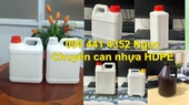 Gía can nhựa 5 lít vuông, can nhựa 2 lít trắng, can nhựa 1 lít đựng hương liệu 