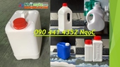 Bình nhựa 5 lít vuông, can 2 lít đựng chất làm dai, can nhựa 1 lít đựng chất nhờn 