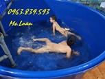 Thùng nhựa tròn 1000lit làm bể bơi./ Call 0963.839.593 Ms.Loan