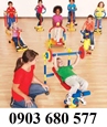 Bộ thiết bị dụng cụ tập gym mini cho trẻ em mầm non