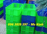 Sóng nhựa hở, sọt nhựa, rổ nhựa đựng hàng nông sản, trái cây chất lượng - 096 3839 597 Ms Kính