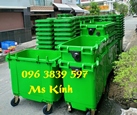 Thùng rác công cộng, thùng rác nhựa 120l, 240l, 660l giá sỉ - 096 3839 597 Ms Kính
