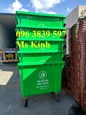 Phân phối xe gom rác 660l, thùng rác nhựa 660l giá rẻ toàn quốc - lh 096 3839 597 Ms Kính