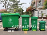 Thùng rác 120L - 240L đựng rác khu công nghiệp giá tốt / 0963 839 593 Ms.Loan