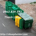 Thùng rác 240lit nhựa HDPE, thùng rác công cộng 240L, thùng nhựa đựng rác ngoài trời. 0963.839.593