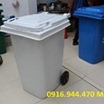 Cung cấp thùng rác composite 120 lít có bánh xe, thùng rác chịu nhiệt call 0916944470