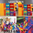 Đồ chơi xếp hình lego 78 chi tiết lớn cho trẻ em mầm non